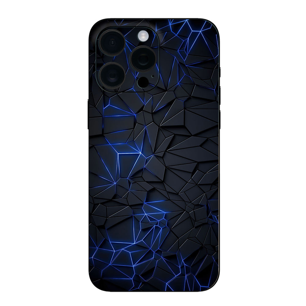 ABSTRACT NEON GLOWING LINES MOBILE SKIN