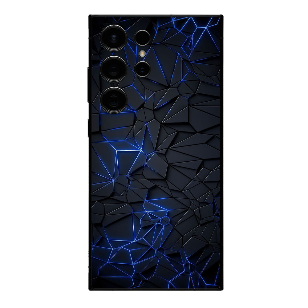 ABSTRACT NEON GLOWING LINES MOBILE SKIN