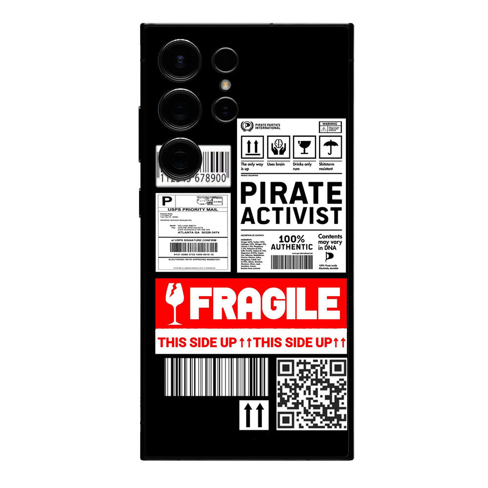 FRAGILE STAMP BARCODE MOBILE SKIN