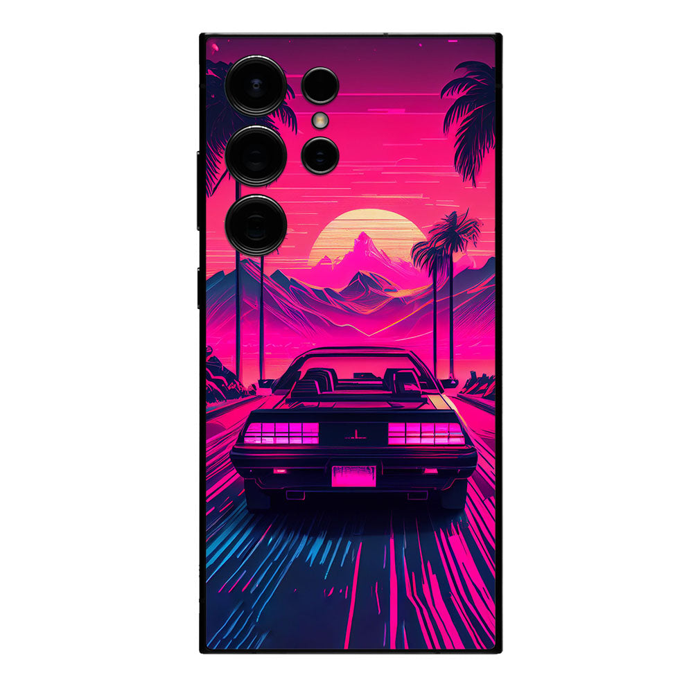 SYNTHWAVE ILLUSTRATION MOBILE SKIN