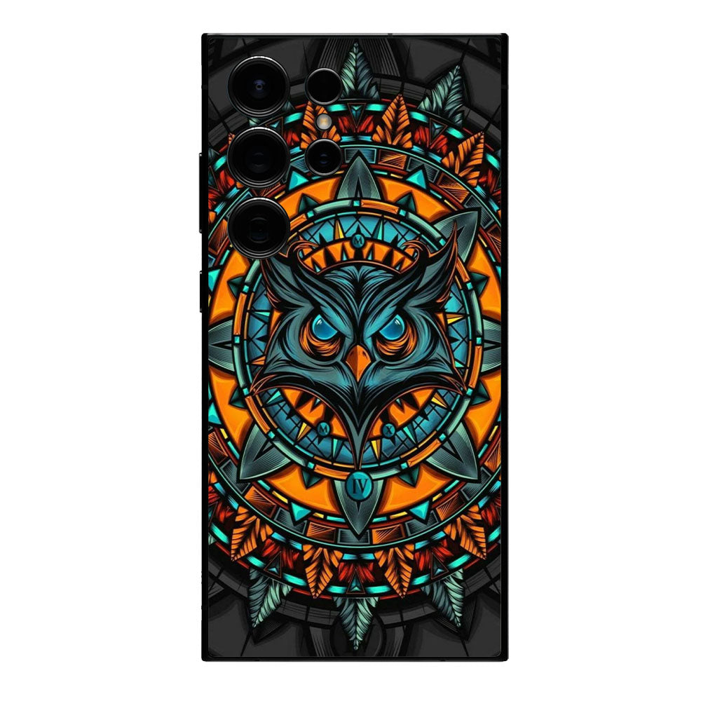 URBAN ART TRIPPY OWL MOBILE SKIN