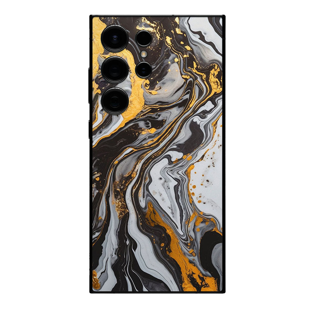 Black & Gold Marble Moble Skin