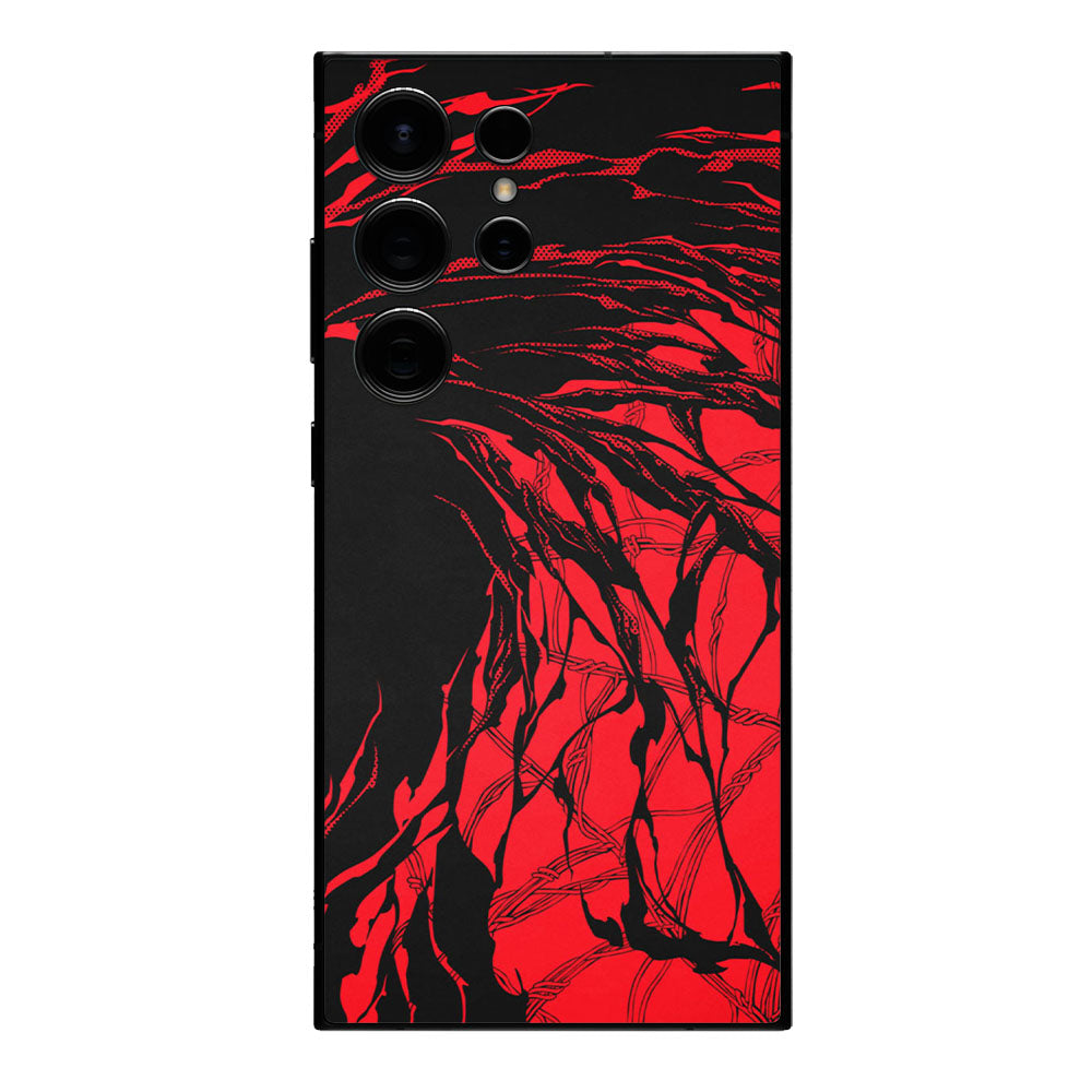 Red Abstract Moble Skin