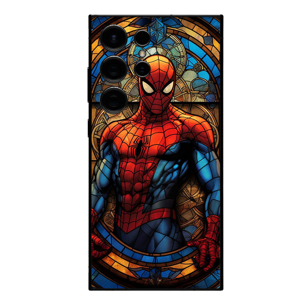 Spiderman wall art  Mobile Skin