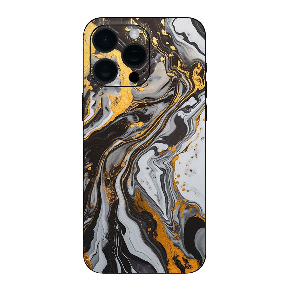 Black & Gold Marble Moble Skin