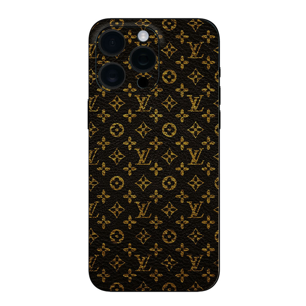 Gold Texture LV Pattern Mobile Skin