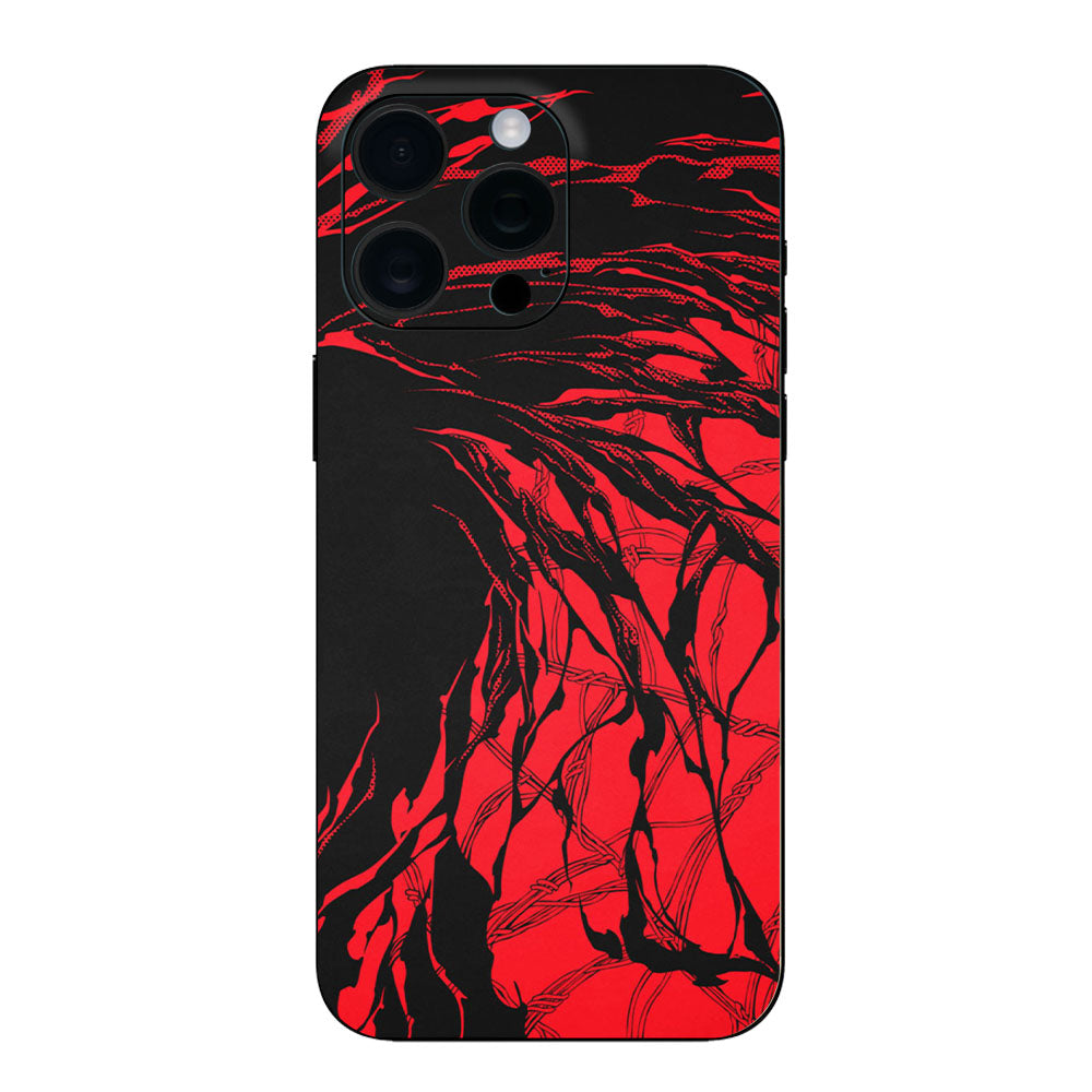 Red Abstract Moble Skin