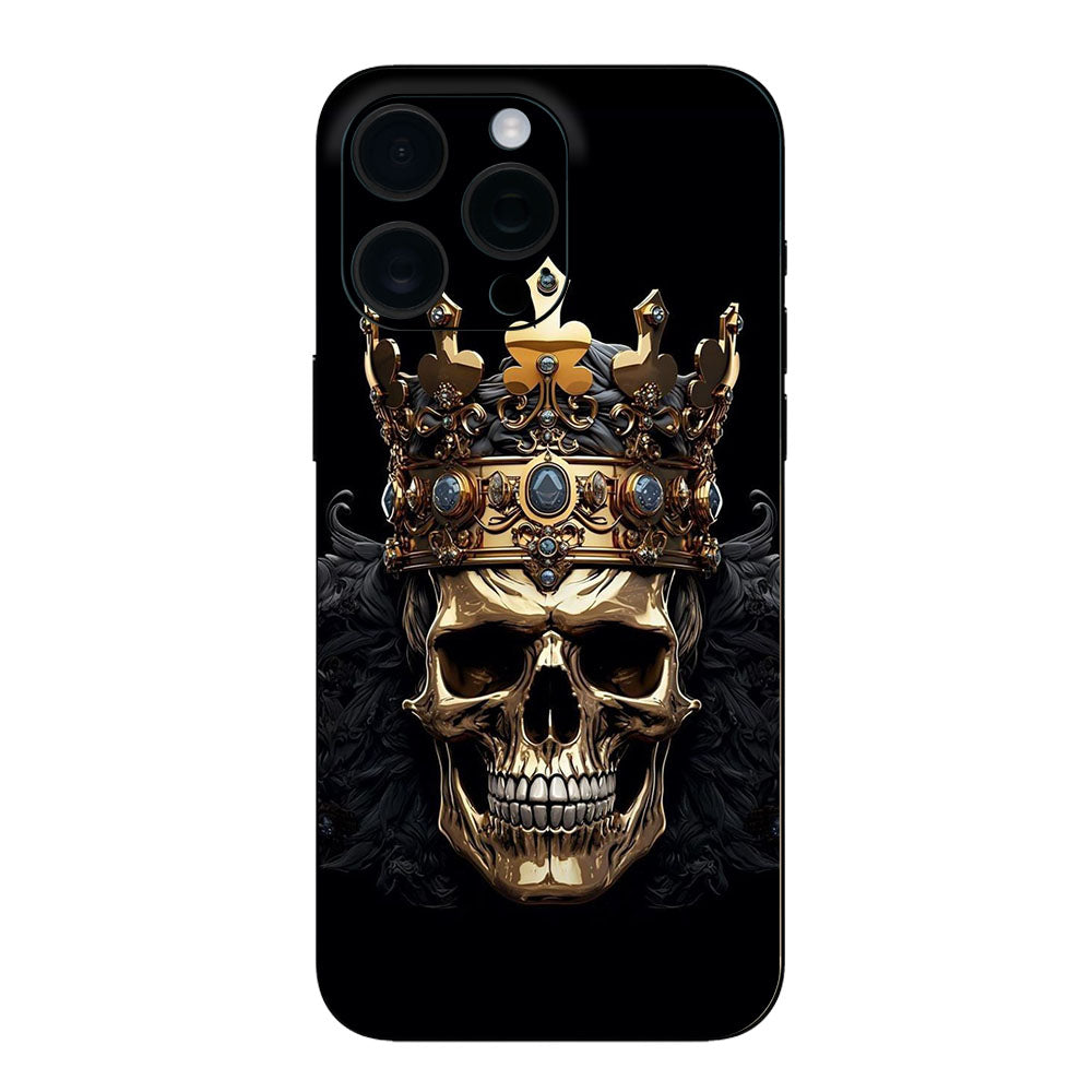 Skull wearing gold crown Mobile Skin